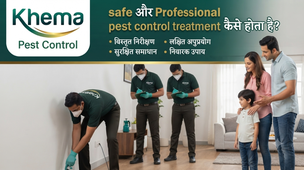 safe और Professional pest control treatment